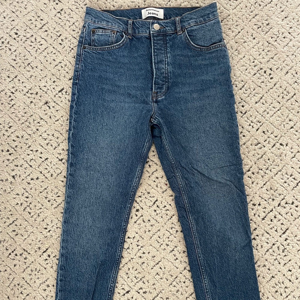 Reformation Serena High Rise Crop - Picture 3 of 8